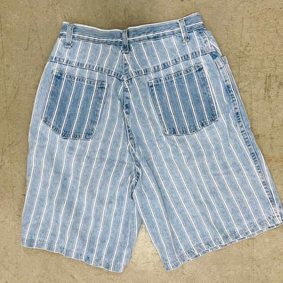 vintage 90s striped shorts - Picture 2 of 3